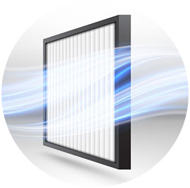 High-MERV air filter